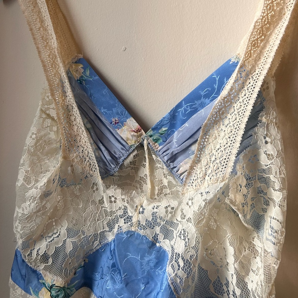 nwt loveshackfancy blueberry lemonade spritely lace tank - Picture 10 of 10